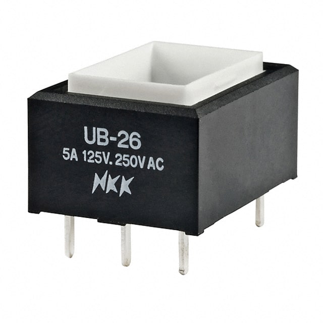 UB26RKW03N SWITCH PUSHBUTTON DPDT 5A 125V
