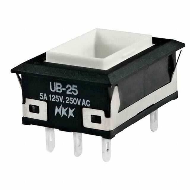 UB25NKW01N SWITCH PUSHBUTTON DPDT 5A 125V