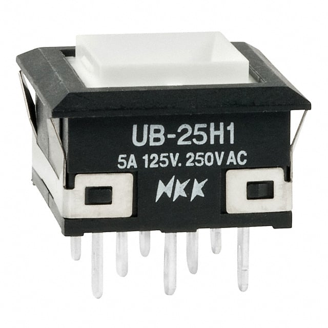 UB25KKW015F SWITCH PUSHBUTTON DPDT 5A 125V