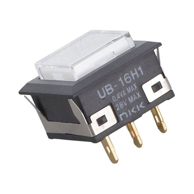 UB16KKG015F-JB SWITCH PUSHBUTTON SPDT 0.4VA 28V