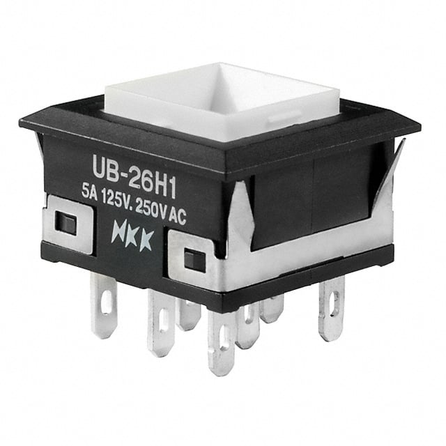 UB26KKW015F SWITCH PUSHBUTTON DPDT 5A 125V