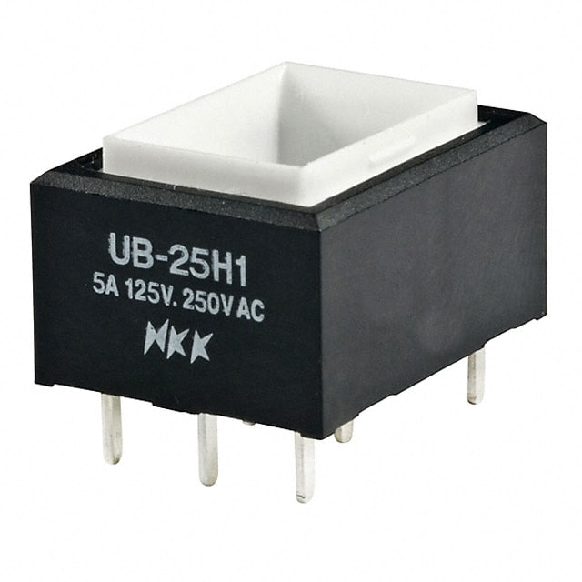UB25RKW035C SWITCH PUSHBUTTON DPDT 5A 125V