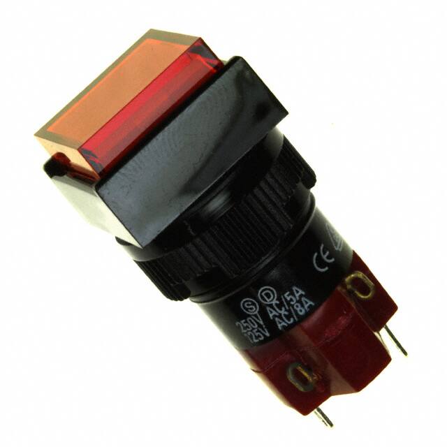D16OAS11BRED SWITCH PUSHBUTTON SPDT 8A 125V