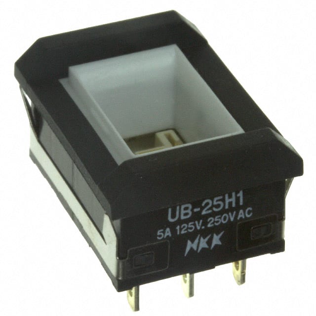 UB25NBKW015D SWITCH PUSHBUTTON DPDT 5A 125V