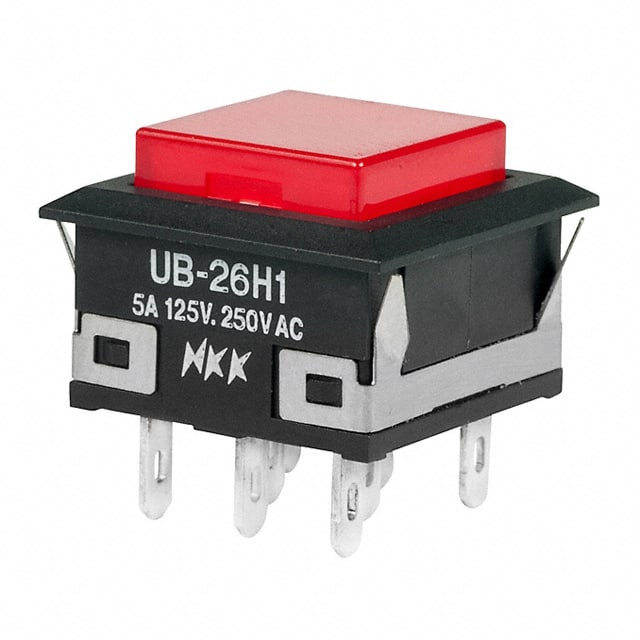 UB26KKW015C-CJ SWITCH PUSHBUTTON DPDT 5A 125V
