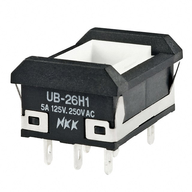 UB26NBKW015F SWITCH PUSHBUTTON DPDT 5A 125V