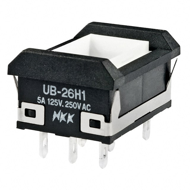 UB26NBKW015D SWITCH PUSHBUTTON DPDT 5A 125V