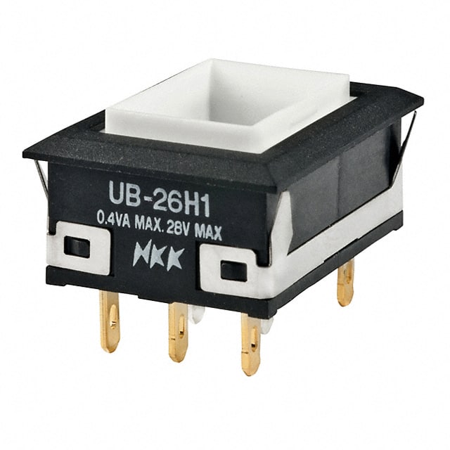 UB26NKG015C SWITCH PUSH DPDT 0.4VA 28V