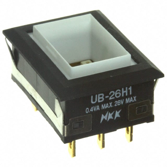 UB26NKG015D SWITCH PUSH DPDT 0.4VA 28V