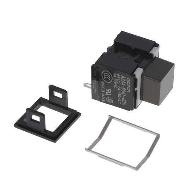 A3AA-90K1-00D SWITCH PUSH SPST-NO 6A 125V