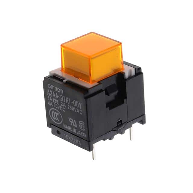 A3AA-91K1-00Y SWITCH PUSH SPST-NO 6A 125V