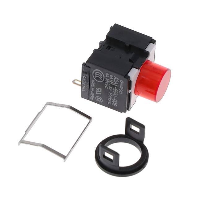 A3AT-90K1-00R SWITCH PUSH SPST-NO 6A 125V