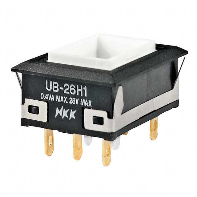 UB26NKG015F SWITCH PUSH DPDT 0.4VA 28V