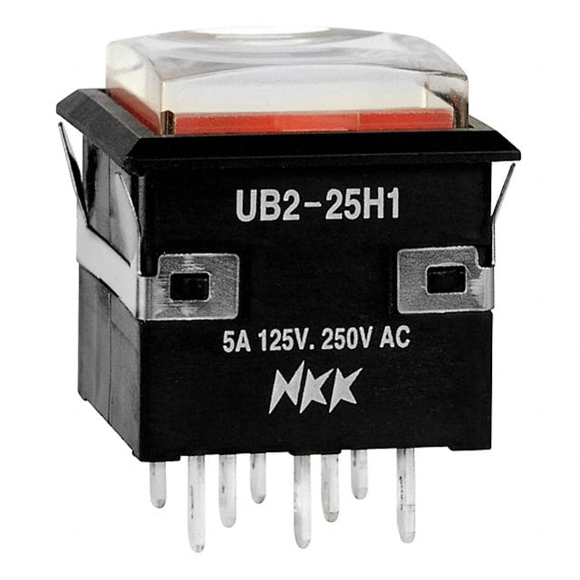 UB225KKW015C-1JC SWITCH PUSHBUTTON DPDT 5A 125V