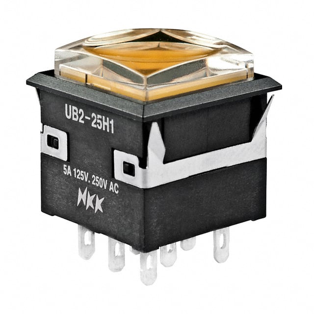 UB225KKW015D-1JD SWITCH PUSHBUTTON DPDT 5A 125V