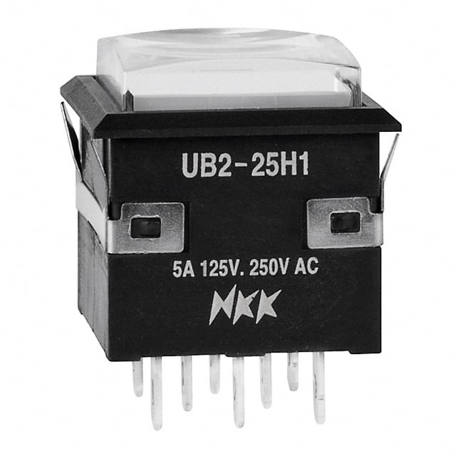 UB225KKW015F-1JB SWITCH PUSHBUTTON DPDT 5A 125V