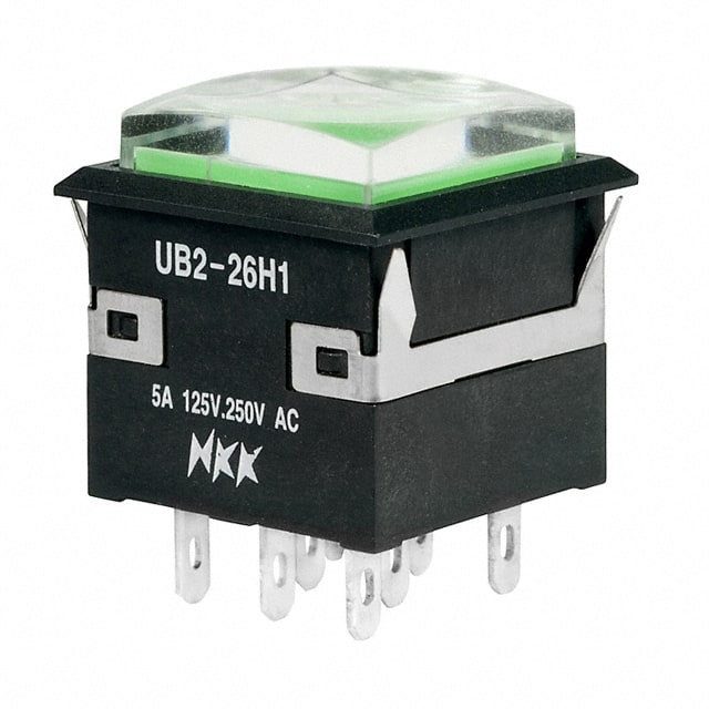 UB226KKW015F-1JF SWITCH PUSHBUTTON DPDT 5A 125V