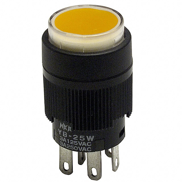 YB25WCKW01-5D-JD SWITCH PUSHBUTTON DPDT 3A 125V