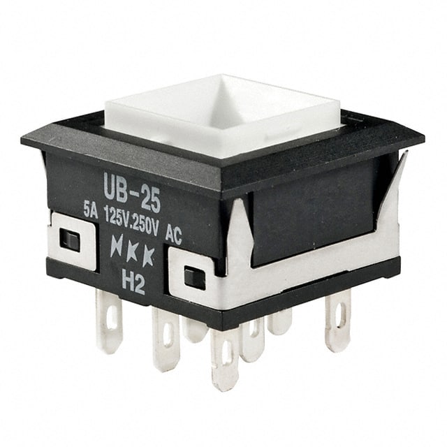 UB25KKW016B SWITCH PUSHBUTTON DPDT 5A 125V