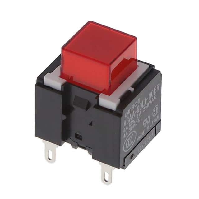 A3AA-90L1-00ER SWITCH PUSH SPST-NO 6A 125V