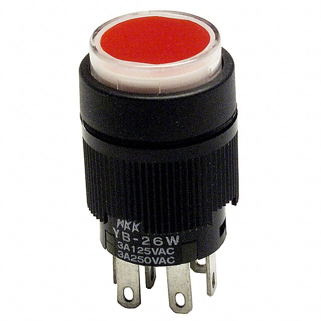 YB26WCKW01-5C-JC SWITCH PUSHBUTTON DPDT 3A 125V