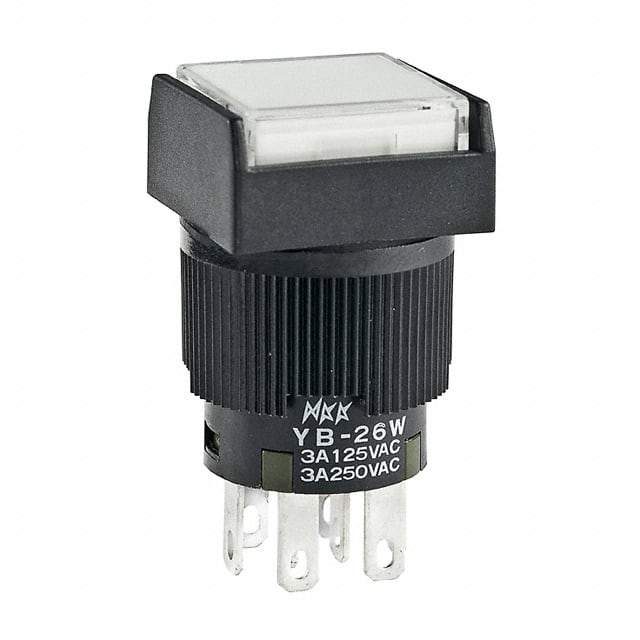 YB26WSKW01-6F-JB SWITCH PUSHBUTTON DPDT 3A 125V
