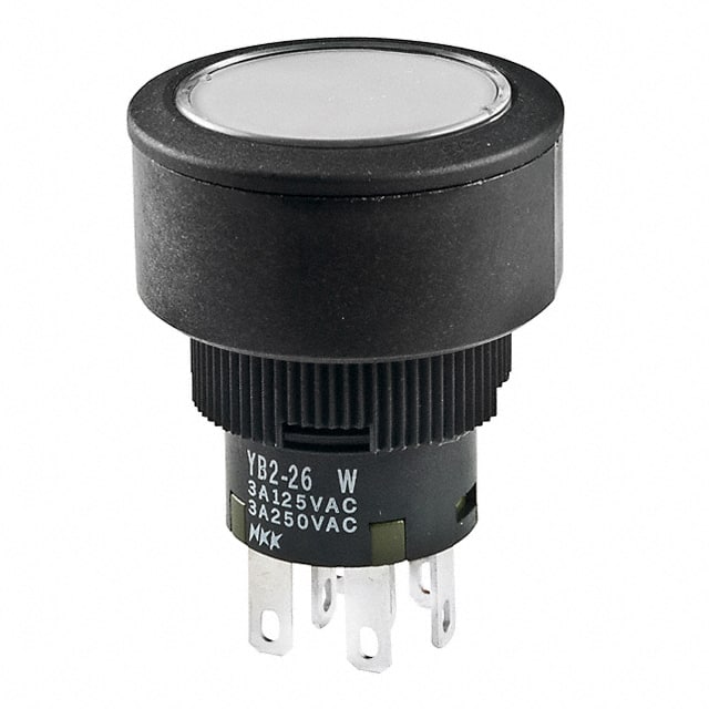 YB226CWCKW01-5D-JB SWITCH PUSHBUTTON DPDT 3A 125V