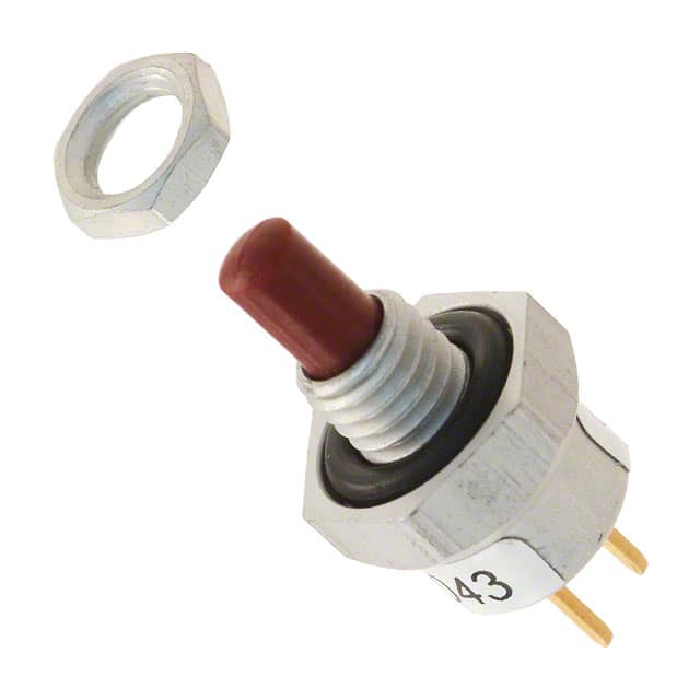 39-138 RED SWITCH PUSH SPST-NO 0.5A 115V