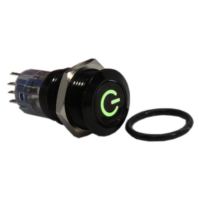 CH2NGBGNS SWITCH PB DPDT 1A 125V