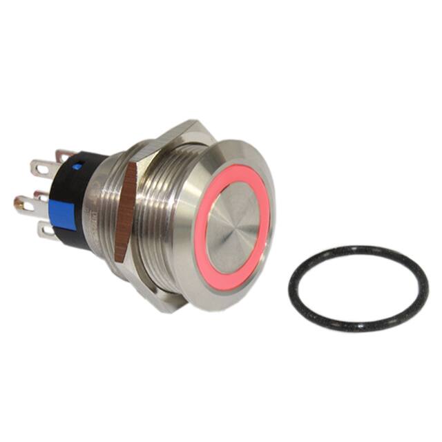 DH22U2LBSRN SWITCH PB DPDT 3A 125V