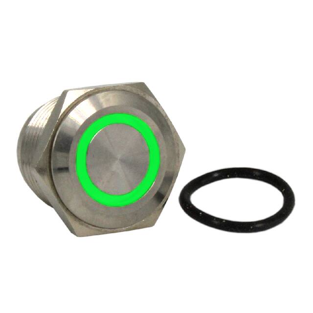 BH16NBSBGW SWITCH PB SPST 1A 125VAC