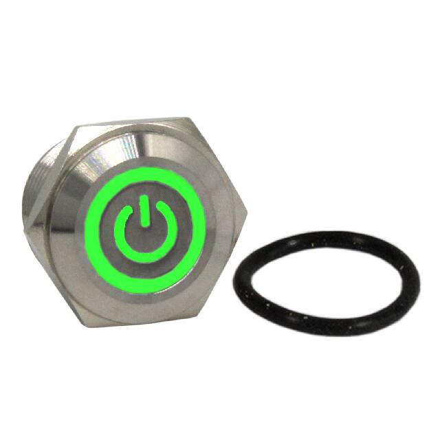 BH16NGSBGW SWITCH PB SPST 1A 125VAC