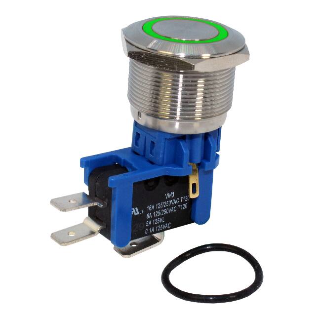DHU251NBSGNB SWITCH PB SPDT 16A 125V