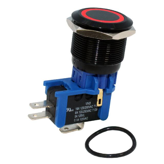 DHU251NBBRNB SWITCH PB SPDT 16A 125V