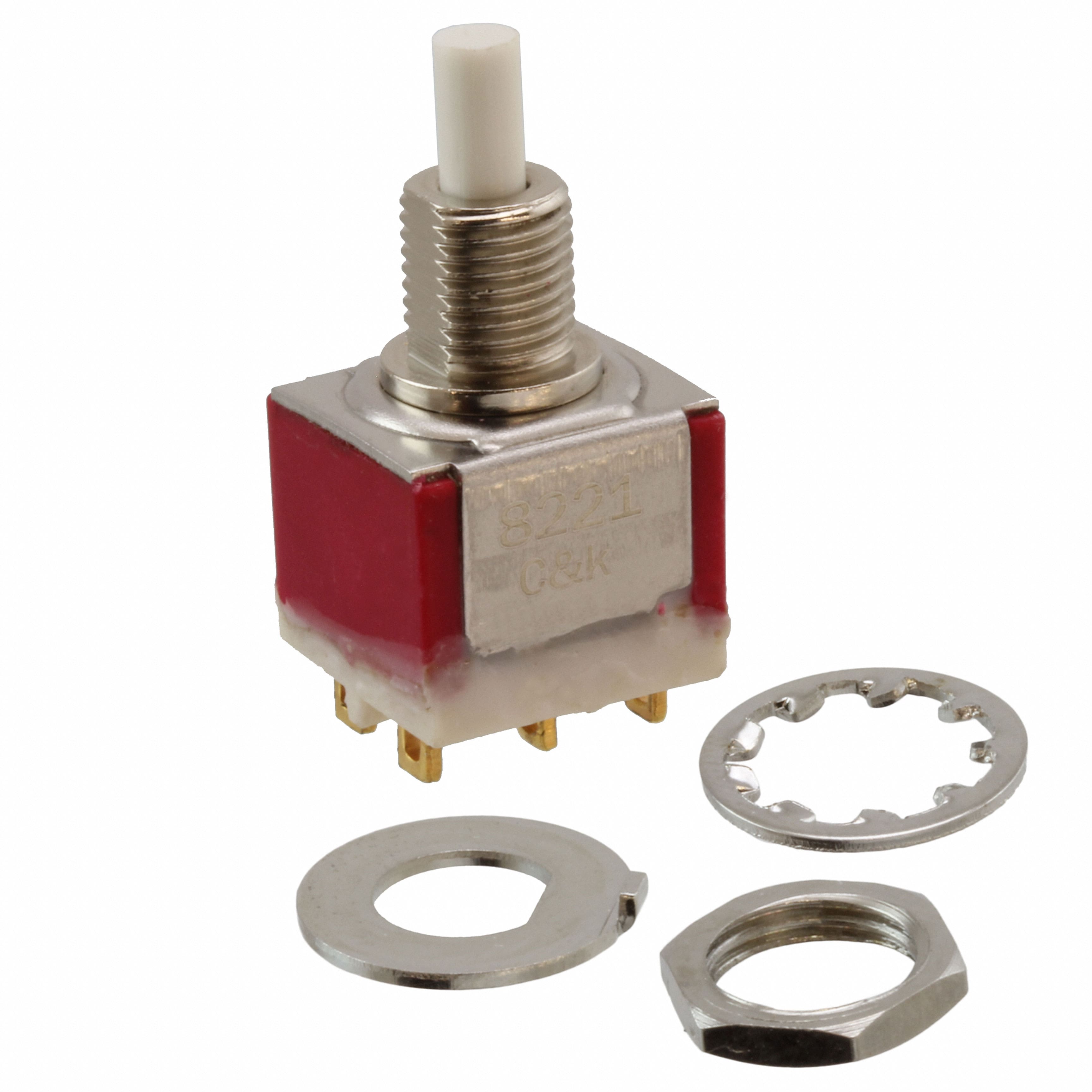 8221SHZGI SWITCH PUSHBUTTON DPDT 1A 120V
