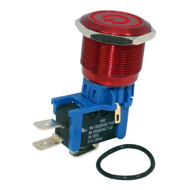 DHU251NGRRNB SWITCH PB SPDT 16A 125V