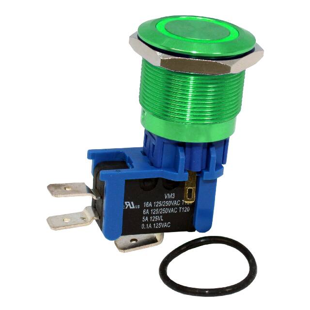 DHU251LBGGNB SWITCH PB SPDT 16A 125V