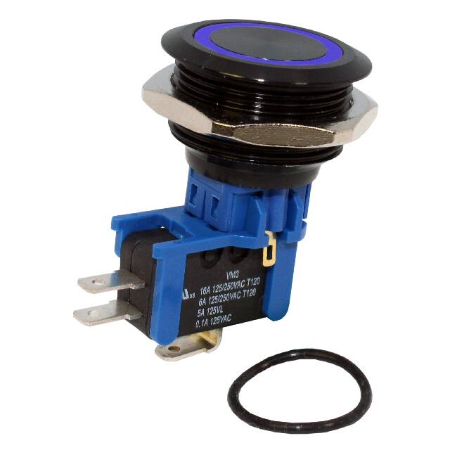 DHU301LBBBNB SWITCH PB SPDT 16A 125V