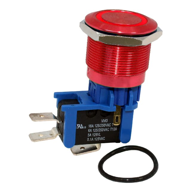 DHU251LBRRGNB SWITCH PB SPDT 16A 125V