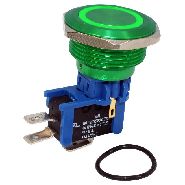 DHU301NBGGNB SWITCH PB SPDT 16A 125V