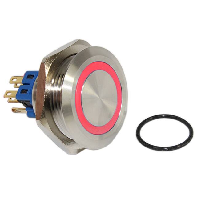 DH302LBSRN SWITCH PB 4PST-2NO/2NC 2A 125V