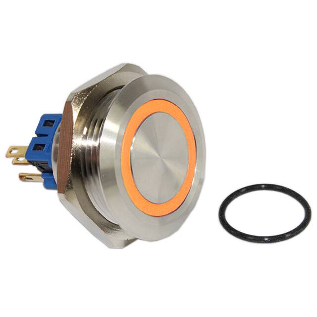 DH301LBSRON SWITCH PB DPST-NO/NC 2A 125V