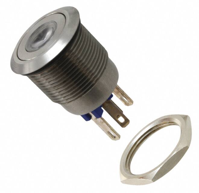 MPI001/28/BL SWITCH PUSH SPST-NO 0.05A 24V
