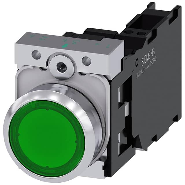 3SU11520AB403FA0 ILLUMINATED PUSHBUTTON. GREEN