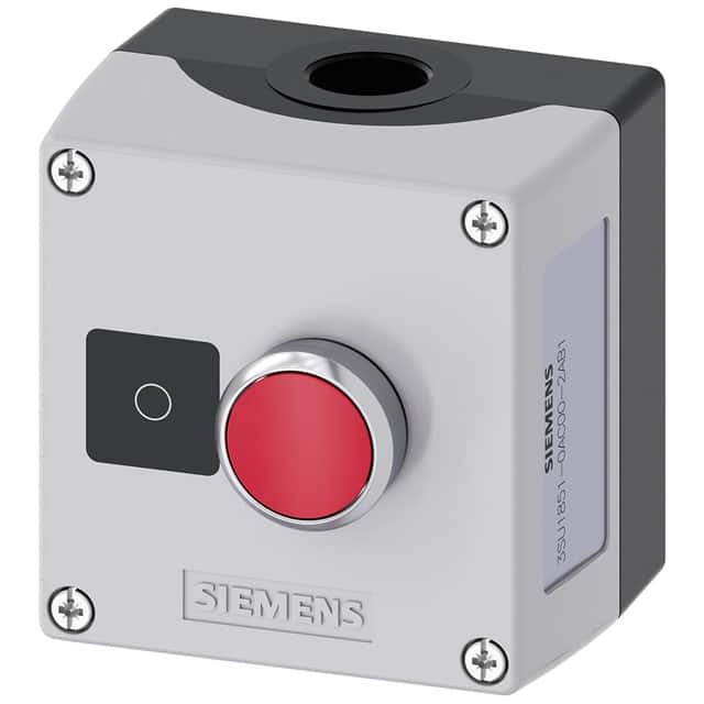 3SU18510AC002AB1 ENC METAL, PUSHBUTTON, MOM, RED,
