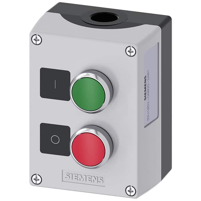 3SU18520AB002AB1 ENC METAL, 2-PUSHBUTTONS, GREEN,