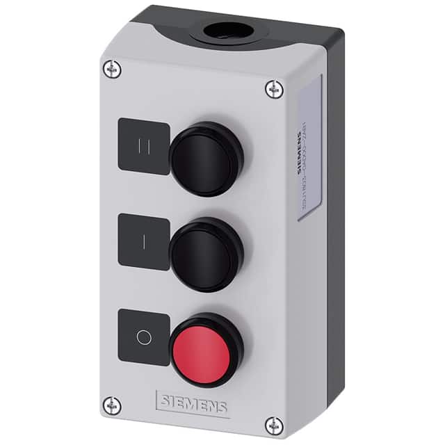 3SU18030AD002AB1 ENC PLASTIC,3-PUSHBUTTONS, BLK,