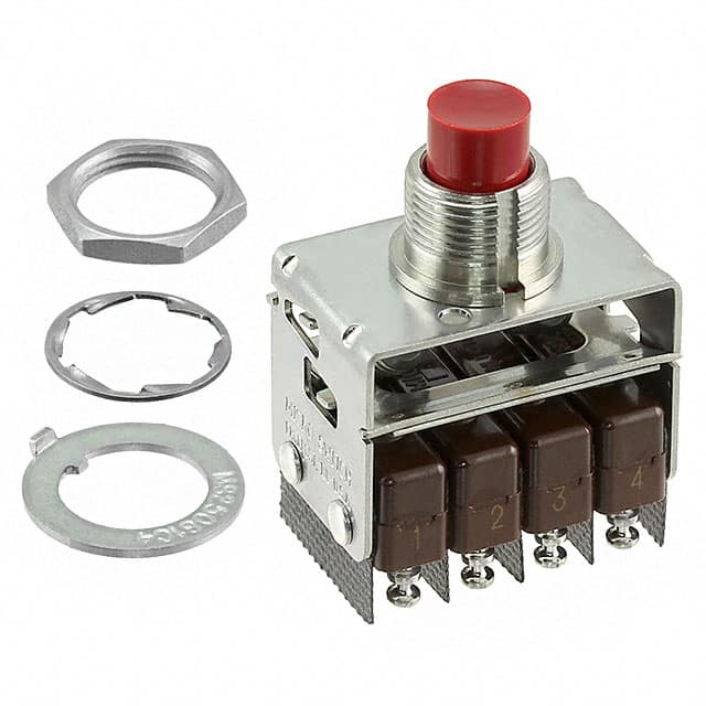 4PB717-T2 SWITCH PUSH 4XSPDT 5A 115V