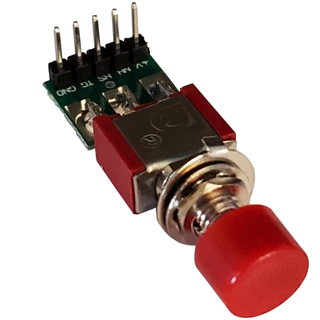 LS-6-H-R 6 MM DEBOUNCE PB SW HDR RED
