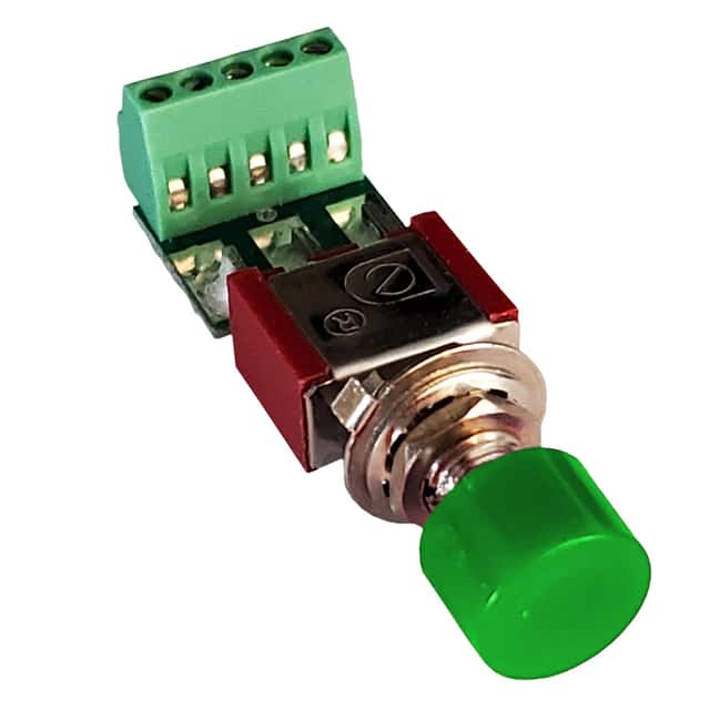 LS-6-S-G 6 MM DEBOUNCE PB SW SCRW GREEN